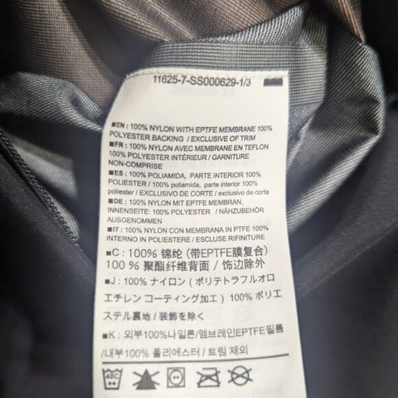 Arc'teryx Coat Men's XXL Black Sawyer Coat Lightweight Nylon With EPTFE Membrane - Picture 9 of 13